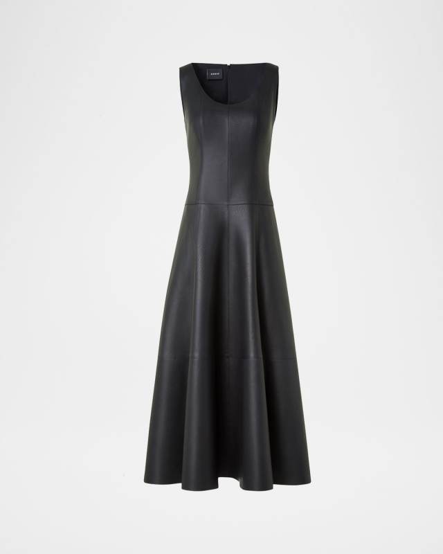 Nappa Leather Midi Dress